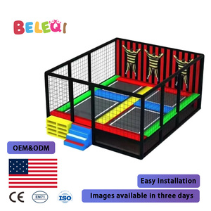 Équipement professionnel de <span class=keywords><strong>parc</strong></span> de trampolines pour une utilisation commerciale en intérieur, pour les centres de divertissement, de remise en forme et de divertissement familial - Product Image 2