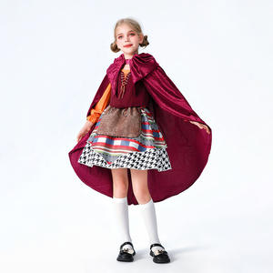 Costume <span class=keywords><strong>de</strong></span> style Cendrillon pour filles, cape médiévale, robe, déguisement d'Halloween, tenue <span class=keywords><strong>de</strong></span> scène, polyester - Product Image 5