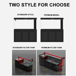水族館水槽工場中型超透明ガラスアルミニウム合金フィルターシステム無料水交換 - Product Image 6