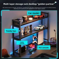 Bureau d'angle en L personnalisé pour le gaming e-sport et l'utilisation à domicile, dans une chambre ou un bureau CY-RGB-D1