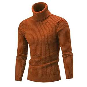 Nouveau Design Slim Fit Pull Tricoté Confortable Couleur Unie Anti-Rides Col Rabattu pour l'Hiver Usage Quotidien-Vente en Gros - Product Image 2