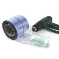 Rouleau d'emballage transparent PVC rétractable PE POF thermorétractable thermique pof film rétractable en plastique pour boîte d'emballage bouteille