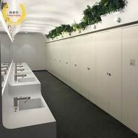 Vente directe d'usine : Cabines de douche et cloisons de toilettes modernes en HPL, étanches et durables, pour salles de bain commerciales et publiques, en phénolique