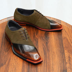 Zapatos Oxford de Hombre Hechos a Mano con Cordones y Punta Cuadrada, de Cuero Vacuno Premium, Ligeros y Elegantes para Bodas, Fiestas y Uso Casual - Product Image 1