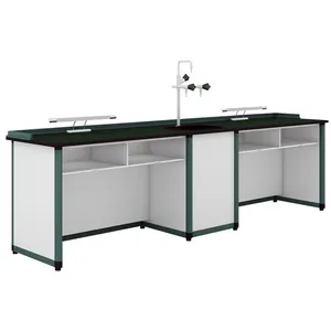 Science Laboratory Furniture School Double Seat Physical Lab Table For Student and lab