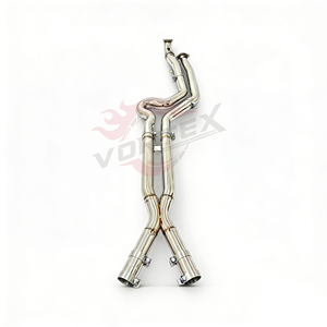 Tubo de Escape Intermedio Vortex de 76 mm, Pulido a Espejo, Longitud Igualada, Sonido GTR para S58 M3 G80 M4 G82 3.0T, Acero Inoxidable, Tuning de Carreras - Product Image 1