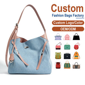 Bolso Tote de Mezclilla con Detalles en Cuero de Primera Calidad |   Fabricación Personalizada OEM/ODM para Marcas de Moda y Estilo de Vida - Product Image 1
