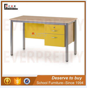 Mobili per ufficio semplice Design moderno <span class=keywords><strong>rettangolare</strong></span> struttura in acciaio studio Living e scrittura scrivania del Computer con scaffale - Product Image 4