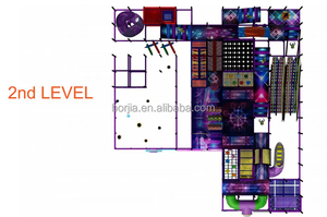 Sân chơi mê cung lớn trung tâm vui chơi trẻ em phiêu lưu mềm, sân chơi trong nhà, xe lửa, khối xây dựng, thiết bị chơi mềm - Product Image 6