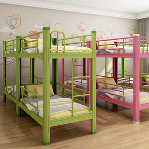 Lits superposés modernes en métal et en acier, lits superposés en <span class=keywords><strong>fer</strong></span> <span class=keywords><strong>forgé</strong></span> pour les dortoirs d'étudiants et les jardins d'enfants - Product Image 5