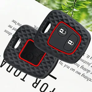 Funda Protectora de Silicona para <span class=keywords><strong>Llave</strong></span> de Coche de 2 Botones para <span class=keywords><strong>Peugeot</strong></span> 106 107 206 <span class=keywords><strong>207</strong></span> 307 Citroen C1 C2 C3 C4 XSARA PICASSO para Toyota AYGO - Product Image 4
