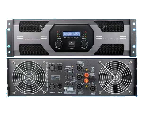 Power Amplifier 2channels Amplify 3U Professional Stage Show  KTV  1500W*2 LOGO Available