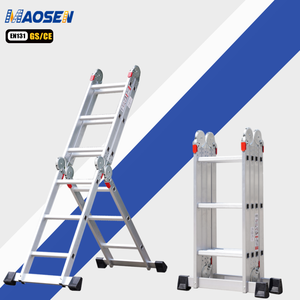 Échelle pliable et mobile polyvalente en aluminium pour entrepôt échelles pliantes <span class=keywords><strong>20</strong></span> <span class=keywords><strong>pieds</strong></span> - Product Image 1