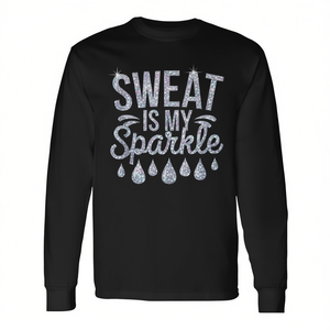 Camiseta de manga larga para gimnasio y entrenamiento Sweat Is My Sparkle - Product Image 2