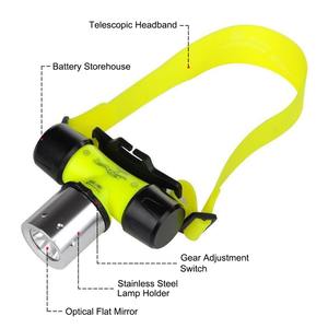 Waterdicht Onderwater 800 Lumen T6 Led Koplamp Zwemmen Duik Koplamp Duik Kop Licht Zaklamp Met Magnetische Schakelaar - Product Image 4