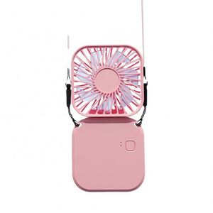 2024 New Arrivals Dropshipping Usb Rechargeable Portable for Outdoor Foldable Pocket Mini <b>Table</b> or Neck Fan - Product Image 1