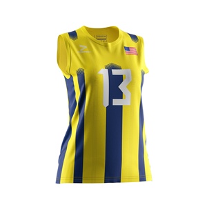Custom Sublimatie Sportteam Volleybal Custom Shirt Aanpasbaar Kleur Pak Rood Met Zwarte Jersey Volleybal Vrouwen - Product Image 5
