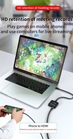 Carte de capture vidéo HDMI 4K USB 2.0 HD33 avec sortie en boucle et entrée audio 3,5 mm pour la diffusion en direct et l'enregistrement de jeux Switch