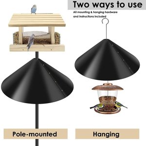 Protector de Casa para Pájaros Petdom de 18 Pulgadas, Protección Envolvente Contra Ardillas, Deflector de Ardillas para Poste de Comedero de Pájaros - Product Image 2