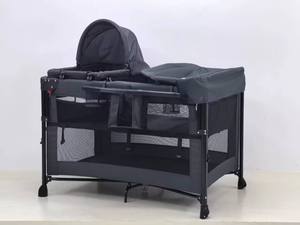 Высококачественная Современная складная детская кроватка с подгузником, сменная люлька для спальни, больницы или парка, панель - Product Image 3