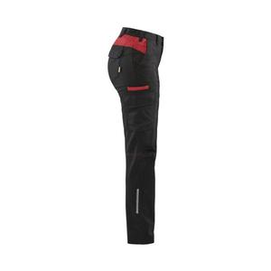 BLAKLADER - 714418329956C44 Pantalon Industry femme stretch Noir/Rouge-PANTALON DE TRAVAIL EAN 7330509763551 PANTALON DE TRAVAIL CARGO - Product Image 4