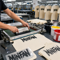 T-shirt Homme T18 MINFAN Coupe Boxy 100% Coton Manches Courtes, Imprimé Graphique Rétro Slogan Punk Streetwear Décontracté