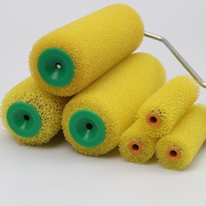 ลูกกลิ้งทาสีลายนูน 4 นิ้ว 8 นิ้ว แปรงฟองน้ำ ด้ามพลาสติก ลายดอกไม้ อุปกรณ์ทาสี - Product Image 3