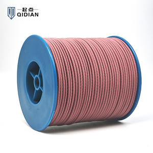 Cordon de choc élastique marron personnalisé réglable 2mm 3mm 4mm 5mm Latex Polyester réflexion cordon personnalisé serrures à bascule cordon élastique - Product Image 4