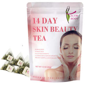 Thé Herbal Beauté Corporelle Minceur 14 Sachets de Thé 14 Jours Peau Éclatante Supplément Antioxydant - Product Image 1