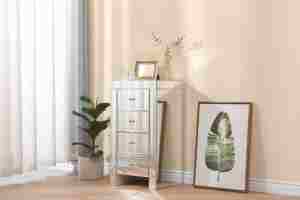 2025 <strong>Nightstand</strong> Hottest Crushed Diamond <strong>Mirrored</strong> <strong>Nightstand</strong> <strong>Mirrored</strong> BedsideTable Night Table Hot Sale Cabinet Night Stand - Product Image 2