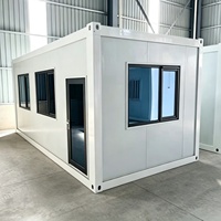 Maison conteneur ignifuge préfabriquée en kit, bâtiment modulaire pour dortoir et bureau de chantier