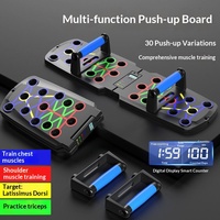 Planche d'entraînement multifonctionnelle portable pour hommes, pour exercices de musculation de la poitrine et des abdominaux, avec affichage numérique intelligent