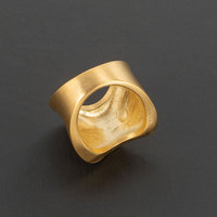 Großhandel Best Friends 18 Karat vergoldeter Edelstahl Custom Blank Female Fancy Jewelry Fingerring
