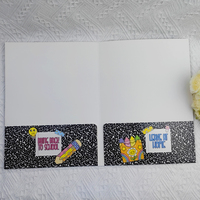 Carpeta de Archivo Simple/Doble Personalizable con Ranura para Tarjetas, Laminación Brillante, Impresión a Todo Color, Duradera/Protectora/Reciclable, para la Escuela o Negocios