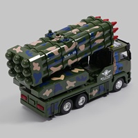 Gangliwei Voiture jouet lance-missiles en alliage métallique, modèle de char de guerre à l'échelle 1:5, à inertie, avec fonction de lancement de fusées, vente en gros pour garçons