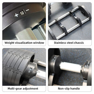 Fabrika verilen ağırlık kaldırma Fitness ekipmanları ayarlanabilir dambıl özelleştirilmiş set - Product Image 5