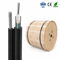 Câble à fibres optiques GYXTC8Y en forme de 8, autoportant, pour extérieur, pour réseau télécom ISP