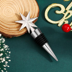 Custom Wijn Stopper Zink Legering Kerstboom Dennenappel <span class=keywords><strong>Genie</strong></span> Auto Kerst Fles Wijnstop Voor Kerst - Product Image 3