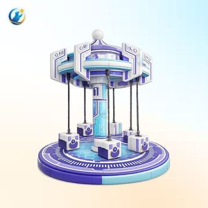 Carrusel Interior para Parques de Diversiones Escolares, Áreas de Juego Seguras para Niños, Estilo Clásico de Carnaval, Colores Vibrantes, para 5-6 Niños - Product Image 4