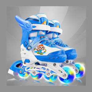 3 в 1 место по объему запаса детской для мальчиков и девочек полной мигающий ABEC-7 подшипник с механизмом взаимного скрепления для катания на роликах квад роликовые коньки - Product Image 2