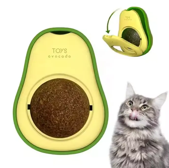 Colgar pared interactivo gato masticar juguetes aguacate Catnip comestible 100% hoja de menta Natural Limpieza de dientes Catnip