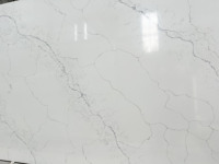 Dalle de pierre de quartz blanc Calacatta Volar de haute qualité comptoir de cuisine dalle de pierre de quartz artificiel