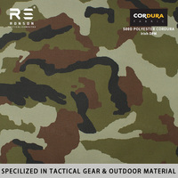 Tissu Oxford imprimé camouflage DPM irlandais en Cordura polyester 500D avec revêtement PU pour sacs à dos tactiques et usage extérieur