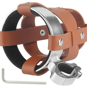 Support de bouteille d'eau pour vélo d'extérieur en stock, support de bouteille d'eau anti-vibration pour vélo électrique et VTT, support de bouteille de thé au lait en PU pour cyclisme - Product Image 4