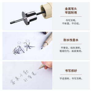 Bút Kẻ Mịn Cao Cấp Đặt Bút Nhiều Lớp Lót Micro Bút Vẽ Điểm Mịn Để Phác Thảo Đầu Nylon Từ Nhật Bản - Product Image 4