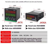 Compteur de mètres à rouleau haute précision JK76A, type numérique électronique pour machine à chantourner, enregistreur de mètres, contrôleur de compteur JK76