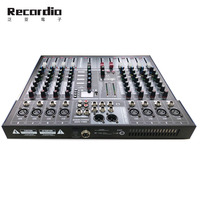 Mixeur Audio professionnel bluetooth, 8 canaux, Console de mélange de basses, USB, amplificateur de karaoké MP3, équipement pour DJ, GAX-ET8 s
