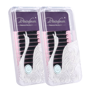 DancingSwan Babil Fashion Winky Beauty <strong>Brow</strong> 0.05 Eyelash Extens Jet Black Matte Real Hair Lashes Eyelash <strong>Extensions</strong> - Product Image 1