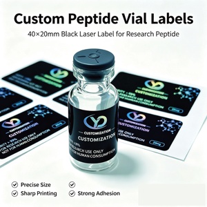 Rótulos Personalizados para Frascos de 2ml, 3ml e 10ml, Adesivos Impressos Holográficos à Prova d'Água - Product Image 3