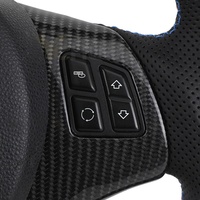 Volant personnalisé en cuir semi-perforé et fibre de carbone pour BMW Série 3 E82 E87 E88 M3 E90 E91 E92 E93 X1 E84 X5 E70